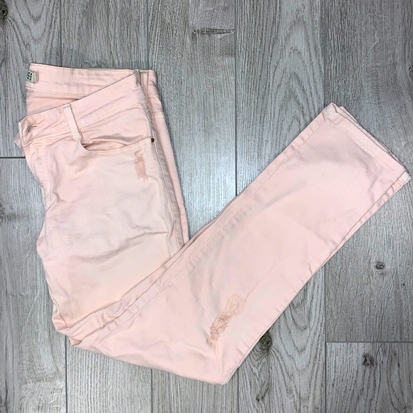 Zara Light Pink Jeans Size 4 - Picture 1 of 8